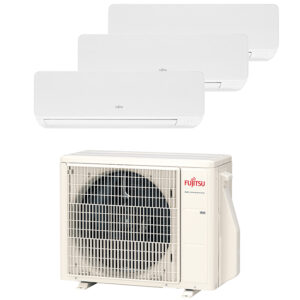 Multi-split geconnecteerd op 3 kamers met telkens Fujitsu KG-series. Met 1 airconditioning buitentoestel koel je neerdere kamers tegelijkertijd.